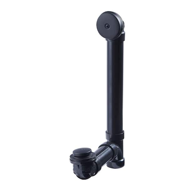 Easy Touch 1-1/2 in. x 1.58 ft. Sch. 40 ABS Pipe Bath Waste and Overflow Drain DWV Pressure 5 PSI in Matte Black (SH-7103-A-01037) Easy Touch 1-1/2 in. x 1.58 ft. Sch. 40 ABS Pipe Bath Waste and Overflow Drain DWV Pressure 5 PSI in Matte Black (SH-7103-A-01037)